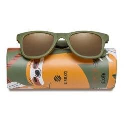 Lunettes De Soleil Enfant Surf Enfants Sloth Vert Armée -Magasin De Matériel De Surf lunettes de soleil enfant surf enfants sloth vert armee 1