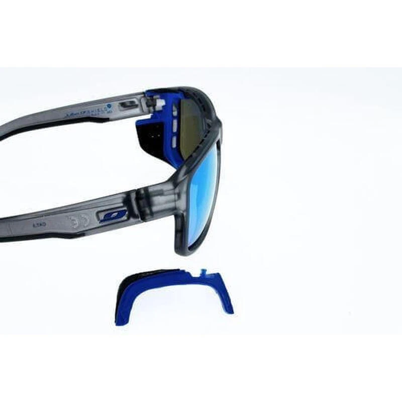 Lunettes De Soleil Julbo Shield M Gris Bleu, Coques Amovibles 5 Lunettes De Soleil Julbo Shield M Gris Bleu, Coques Amovibles – Image 3