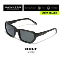 HAWKERS Lunettes De Soleil Pour Homme Et Femme BLACK DARK POLARIZED - BOLT -Magasin De Matériel De Surf lunettes de soleil pour homme et femme black dark polarized bolt 2