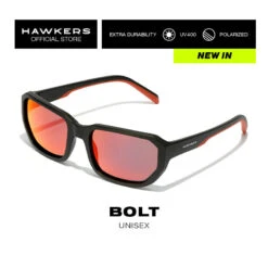 HAWKERS Lunettes De Soleil Pour Homme Et Femme BLACK RUBY POLARIZED - BOLT -Magasin De Matériel De Surf lunettes de soleil pour homme et femme black ruby polarized bolt 2