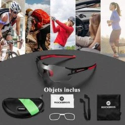 ROCKBROS Lunettes Photochromiques De Vélo 10125 Anti-uv400 - Noir Et Rouge -Magasin De Matériel De Surf lunettes photochromiques de velo 10125 anti uv400 noir et rouge 6