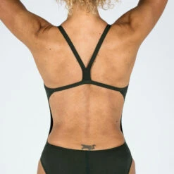 Maillot De Bain 1 Pièce ARENA SOLID Kaki Foncé -Magasin De Matériel De Surf maillot de bain 1 piece arena solid kaki fonce 2