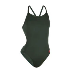 Maillot De Bain 1 Pièce ARENA SOLID Kaki Foncé -Magasin De Matériel De Surf maillot de bain 1 piece arena solid kaki fonce 3