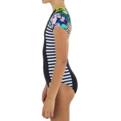 Maillot De Bain 1 Pièce Bleu Corail -Magasin De Matériel De Surf maillot de bain 1 piece bleu corail 2