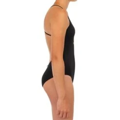 MAILLOT DE BAIN 1 PIECE FILLE 100 NOIR -Magasin De Matériel De Surf maillot de bain 1 piece fille 100 noir 2