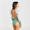 Maillot De Bain 1 Pièce Manches Longues Femme - Mary Belly Blanc -Magasin De Matériel De Surf maillot de bain 1 piece manches longues femme mary belly blanc