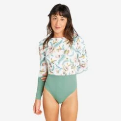 Maillot De Bain 1 Pièce Manches Longues Femme - Mary Belly Blanc -Magasin De Matériel De Surf maillot de bain 1 piece manches longues femme mary belly blanc 2