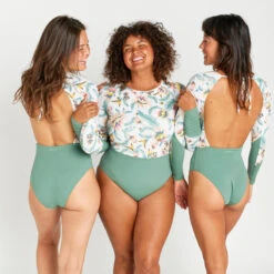 Maillot De Bain 1 Pièce Manches Longues Femme - Mary Belly Blanc -Magasin De Matériel De Surf maillot de bain 1 piece manches longues femme mary belly blanc 3