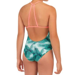 Maillot De Bain 1 Pièce SURF FILLE VERT HIMAE 500 -Magasin De Matériel De Surf maillot de bain 1 piece surf fille vert himae 500 2