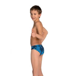 Maillot De Bain Slip Enfant ARENA CAMO Bleu -Magasin De Matériel De Surf maillot de bain slip enfant arena camo bleu 2