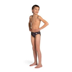 Maillot De Bain Slip Enfant ARENA SKULL Noir
