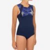 MAILLOT DE BAIN SURF FILLE BLEU NOIR MANLY 900 1 MAILLOT DE BAIN SURF FILLE BLEU NOIR MANLY 900 -Magasin De Matériel De Surf maillot de bain surf fille bleu noir manly 900