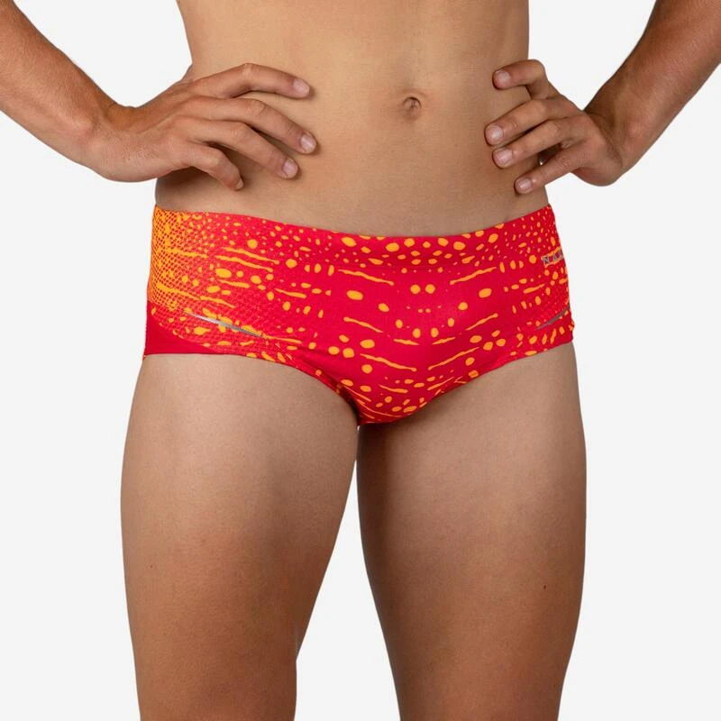 MAILLOT NATATION HOMME SLIP BANDEAU 900 BALEO ROUGE ORANGE 3 MAILLOT NATATION HOMME SLIP BANDEAU 900 BALEO ROUGE ORANGE
