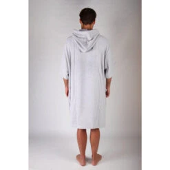 Pacifique Sud | Poncho Surf | Gris Clair | Avec Manches -Magasin De Matériel De Surf pacifique sud poncho surf gris clair avec manches 5