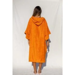Pacifique Sud | Poncho Surf | Orange | Avec Manches -Magasin De Matériel De Surf pacifique sud poncho surf orange avec manches 2