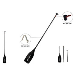 Pagaie Stand Up Paddle Carbone Démontable Réglable 3 Parties (165-205 Cm) - 900 -Magasin De Matériel De Surf pagaie stand up paddle carbone demontable reglable 3 parties 165 205 cm 900 5
