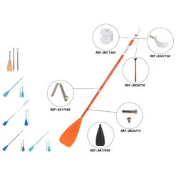 Pagaie Stand Up Paddle Démontable Et Réglable En 3 Parties (170-220cm Verte) 15 Pagaie Stand Up Paddle Démontable Et Réglable En 3 Parties (170-220cm Verte) -Magasin De Matériel De Surf pagaie stand up paddle demontable et reglable en 3 parties 170 220cm verte 3