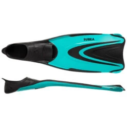 Palmes Plongée - FF 500 Soft Turquoise Fluo -Magasin De Matériel De Surf palmes plongee ff 500 soft turquoise fluo 2