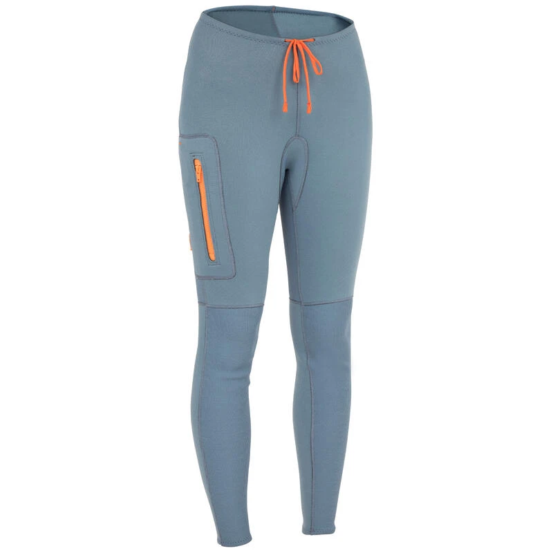 Pantalon Néoprène 2mm De Canoë Kayak Et Stand Up Paddle Femme Bleu 3 Pantalon Néoprène 2mm De Canoë Kayak Et Stand Up Paddle Femme Bleu