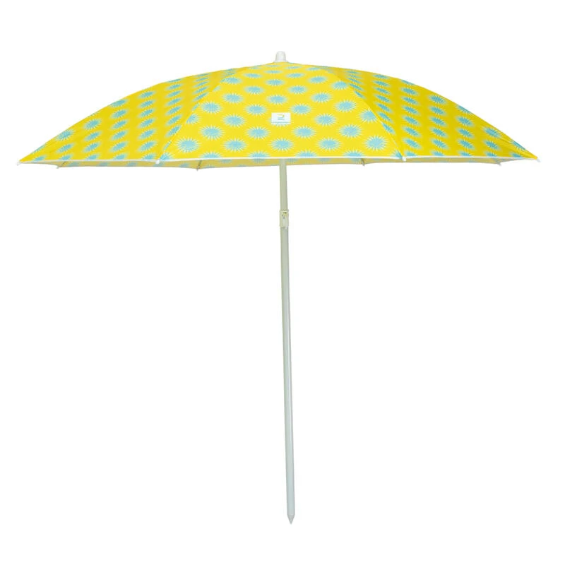 Decathlon PARASOL DE PLAGE PARUV 160 UPF 50+ 2 PLACES - IMPRIMÉ JAUNE 4 Decathlon PARASOL DE PLAGE PARUV 160 UPF 50+ 2 PLACES - IMPRIMÉ JAUNE – Image 2