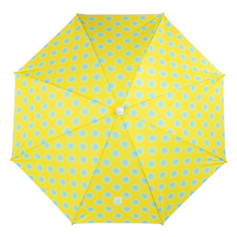 Decathlon PARASOL DE PLAGE PARUV 160 UPF 50+ 2 PLACES - IMPRIMÉ JAUNE 5 Decathlon PARASOL DE PLAGE PARUV 160 UPF 50+ 2 PLACES - IMPRIMÉ JAUNE – Image 3