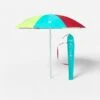 Decathlon PARASOL DE PLAGE PARUV 160 UPF 50+ 2 PLACES - Multi Couleur Rouge Jaune Bleu -Magasin De Matériel De Surf parasol de plage paruv 160 upf 50 2 places multi couleur rouge jaune bleu