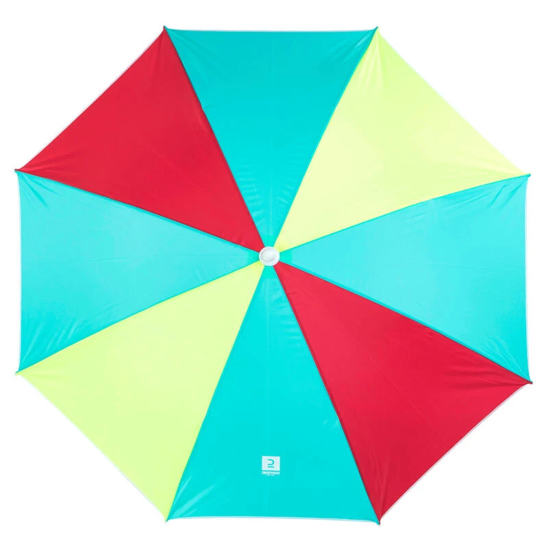 Decathlon PARASOL DE PLAGE PARUV 160 UPF 50+ 2 PLACES - Multi Couleur Rouge Jaune Bleu 5 Decathlon PARASOL DE PLAGE PARUV 160 UPF 50+ 2 PLACES - Multi Couleur Rouge Jaune Bleu – Image 3