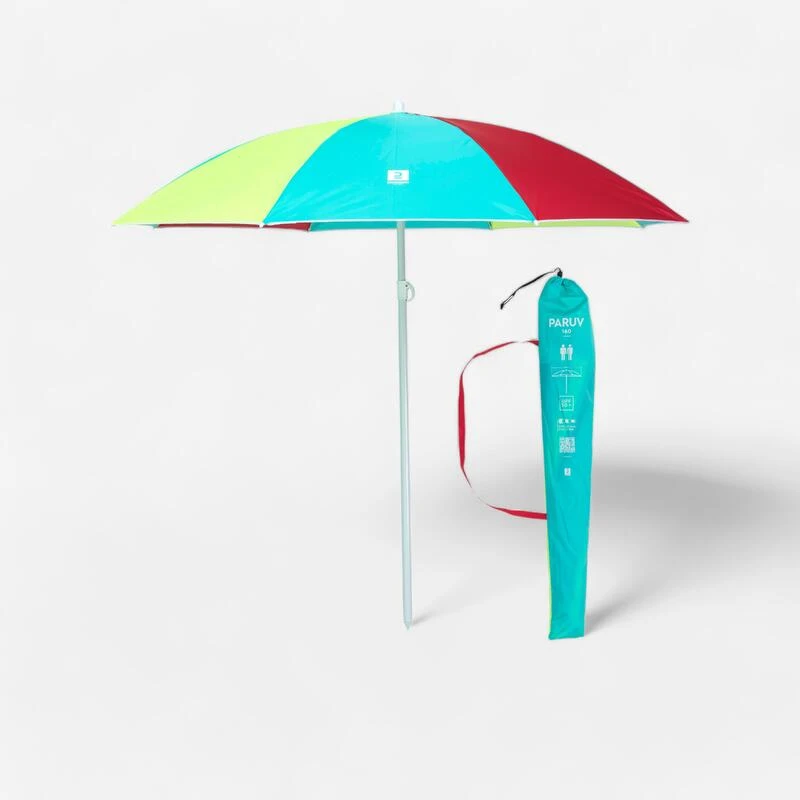 Decathlon PARASOL DE PLAGE PARUV 160 UPF 50+ 2 PLACES - Multi Couleur Rouge Jaune Bleu 3 Decathlon PARASOL DE PLAGE PARUV 160 UPF 50+ 2 PLACES - Multi Couleur Rouge Jaune Bleu