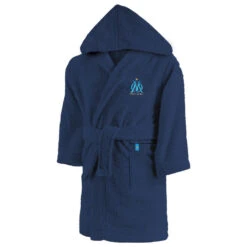 Peignoir De Bain Enfant 100% Coton Football Marseille - Ruban -Magasin De Matériel De Surf peignoir de bain enfant 100 coton football marseille ruban 4