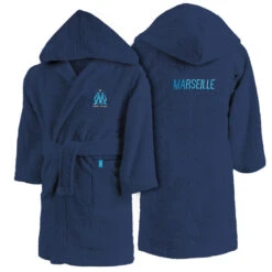 Peignoir De Bain Enfant 100% Coton Football Marseille - Ruban -Magasin De Matériel De Surf peignoir de bain enfant 100 coton football marseille ruban 6