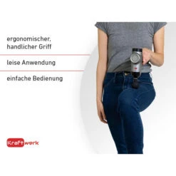 Pistolet De Massage Kraftwerk - 6 Niveaux, 4 Têtes De Massage -Magasin De Matériel De Surf pistolet de massage kraftwerk 6 niveaux 4 tetes de massage 3