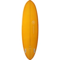 Planche De Surf BEAVER Mid Length Twin Pin Double Layer Orange 6'6" -Magasin De Matériel De Surf planche de surf beaver mid length twin pin double layer orange 66 2