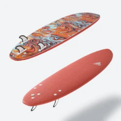 Planche De Surf Mousse 7' - 500 Orange -Magasin De Matériel De Surf planche de surf mousse 7 500 orange 2
