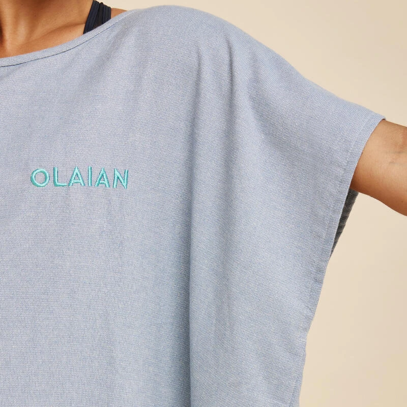 Poncho Surf Adulte - 100 Gris Chiné 8 Poncho Surf Adulte - 100 Gris Chiné – Image 6