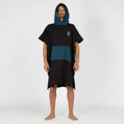 Poncho Surf Adulte - 500 Noir -Magasin De Matériel De Surf poncho surf adulte 500 noir 2