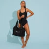 Sac Aquabike-aquagym En Mesh Print Flo Noir -Magasin De Matériel De Surf sac aquabike aquagym en mesh print flo noir