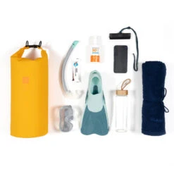 Sac étanche IPX4 10L Jaune -Magasin De Matériel De Surf sac etanche ipx4 10l jaune 3