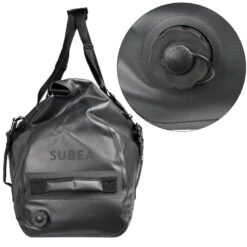 Sac Plongée Imperméable IPX6 100L - Noir Gris -Magasin De Matériel De Surf sac plongee impermeable ipx6 100l noir gris 3