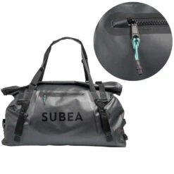 Sac Plongée Imperméable IPX6 100L - Noir Gris -Magasin De Matériel De Surf sac plongee impermeable ipx6 100l noir gris 4