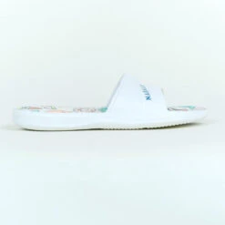 Sandale Claquette Piscine Enfant SLAP 500 PRINT Dino Blanc