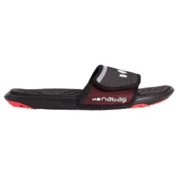 SANDALES NATATION HOMME SLAP 900 SOFT NOIR ROUGE -Magasin De Matériel De Surf sandales natation homme slap 900 soft noir rouge 2