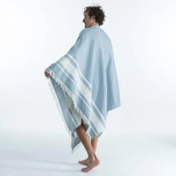 Serviette De Plage Poncho 190 X 190 Cm - Gris Bleu 17 Serviette De Plage Poncho 190 X 190 Cm - Gris Bleu -Magasin De Matériel De Surf serviette de plage poncho 190 x 190 cm gris bleu 5