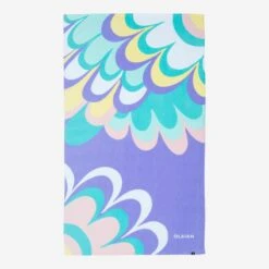 SERVIETTE L PRINT Flowy Parme 145x85 Cm -Magasin De Matériel De Surf serviette l print flowy parme 145x85 cm 3