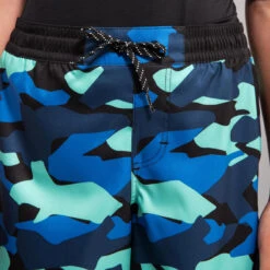 SHORT DE BAIN 500 BLEU CAMO -Magasin De Matériel De Surf short de bain 500 bleu camo 2
