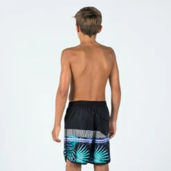 Short De Bain Garçon - 500 Palmsand Noir -Magasin De Matériel De Surf short de bain garcon 500 palmsand noir 2