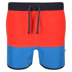 Regatta Short De Bain SERGIO Enfant (Rouge Vif / Bleu Vif)