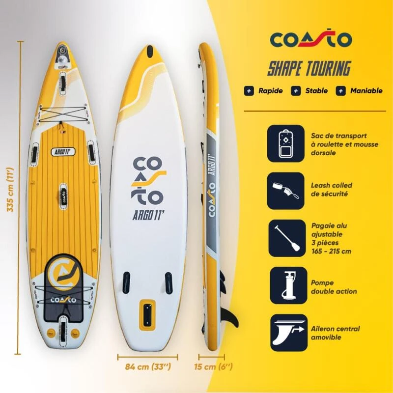 Stand Up Paddle Gonflable All-Round Argo Dropstitch TTS 335x84x15cm 11'x33"x6" 4 Stand Up Paddle Gonflable All-Round Argo Dropstitch TTS 335x84x15cm 11'x33"x6" – Image 2