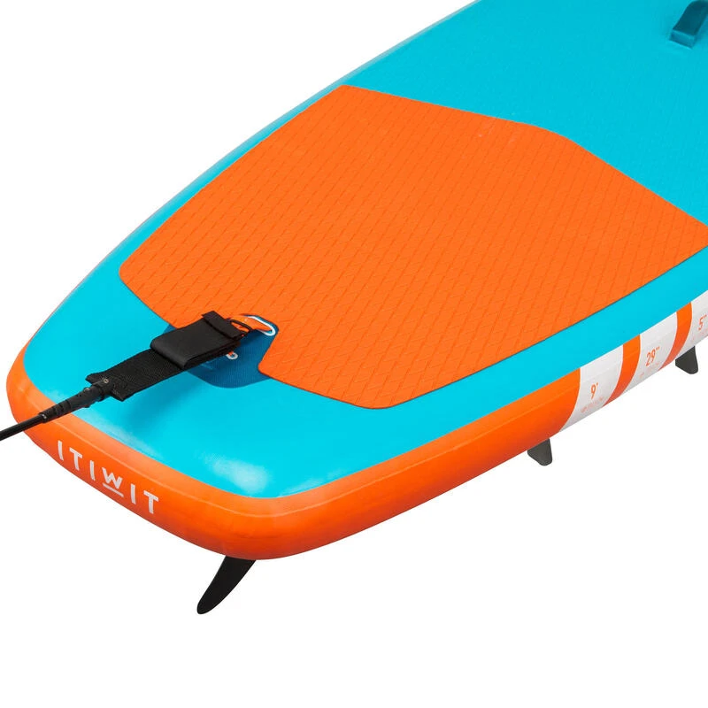 STAND UP PADDLE GONFLABLE DÉBUTANT 9 PIEDS BLEU ET ORANGE 11 STAND UP PADDLE GONFLABLE DÉBUTANT 9 PIEDS BLEU ET ORANGE – Image 9