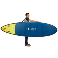 STAND UP PADDLE GONFLABLE LONGBOARD DE SURF 500 10' 140L BLEU -Magasin De Matériel De Surf stand up paddle gonflable longboard de surf 500 10 140l bleu 3