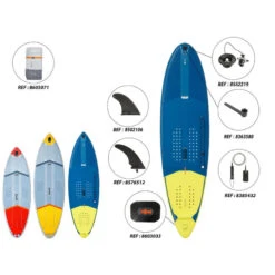 STAND UP PADDLE GONFLABLE LONGBOARD DE SURF 500 10' 140L BLEU -Magasin De Matériel De Surf stand up paddle gonflable longboard de surf 500 10 140l bleu 4